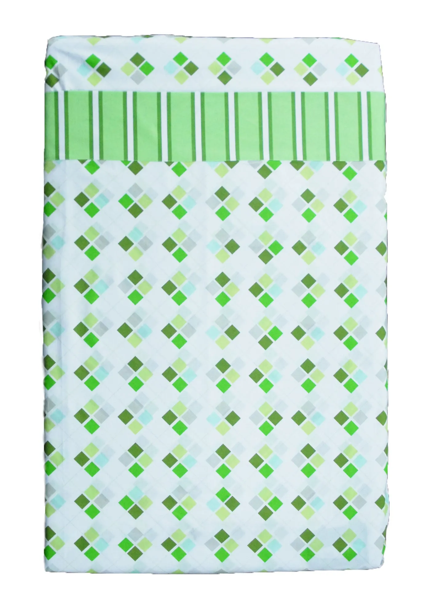 100% Cotton - Cot Sheets Green
