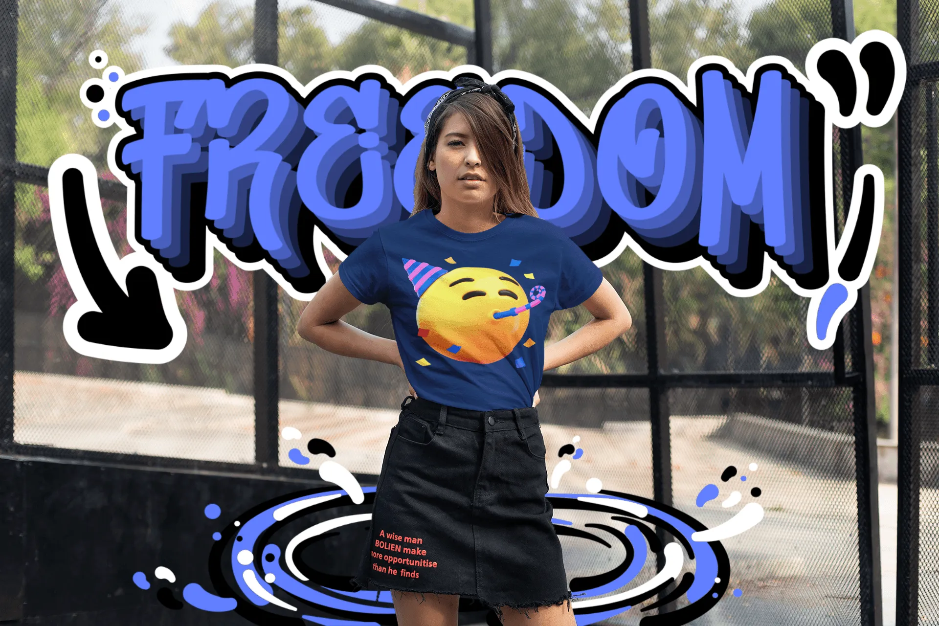 Festive Celebration Emoji Tee
