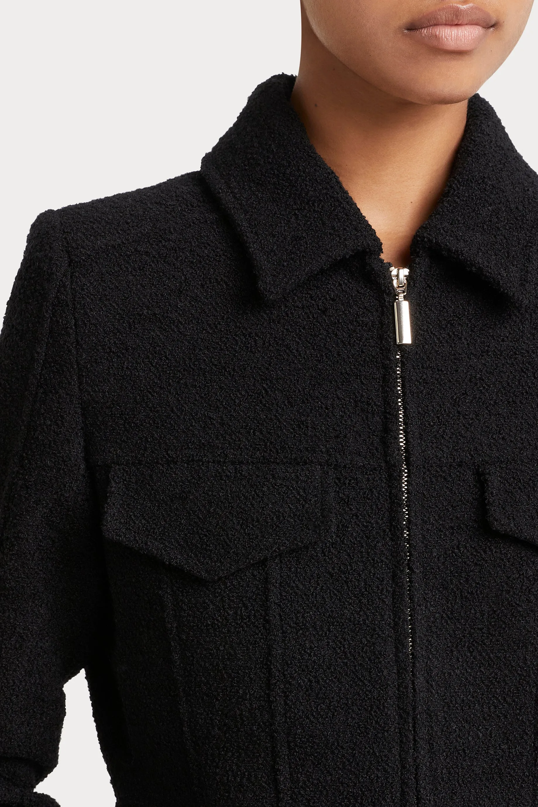 Husk BOUCLE JACKET - Black