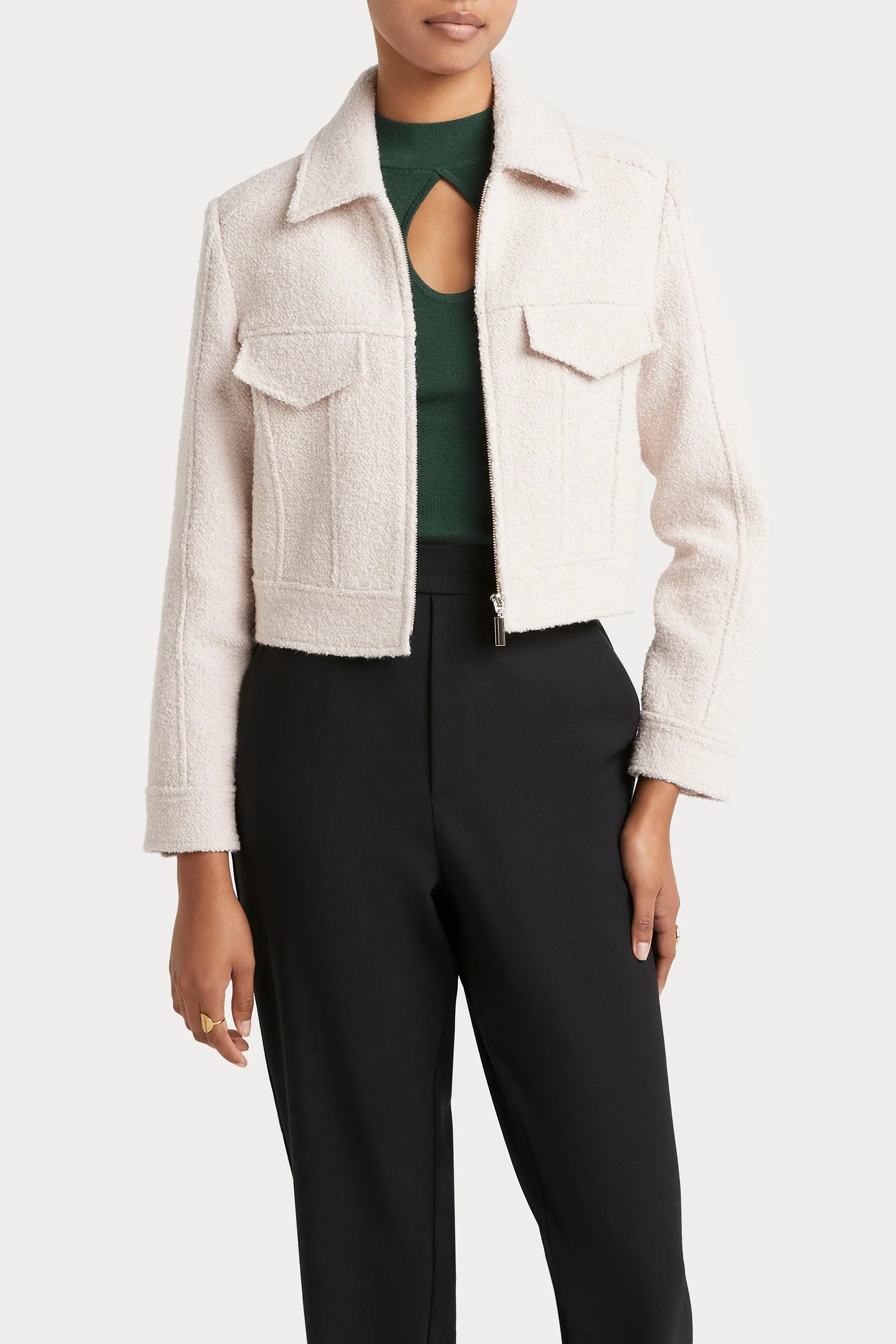 Husk BOUCLE JACKET - Ivory