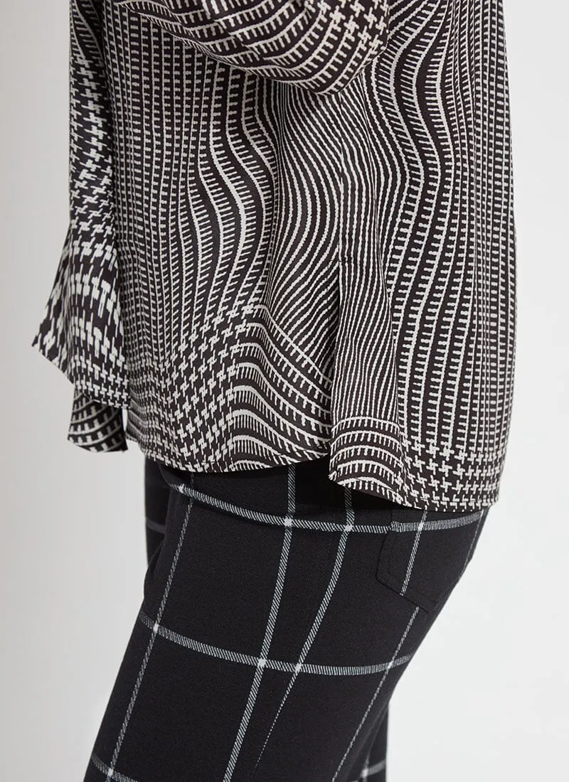 Janis Scarf Neck Pull on Blouse | Plaid Transformed