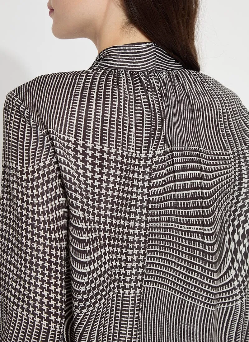 Janis Scarf Neck Pull on Blouse | Plaid Transformed