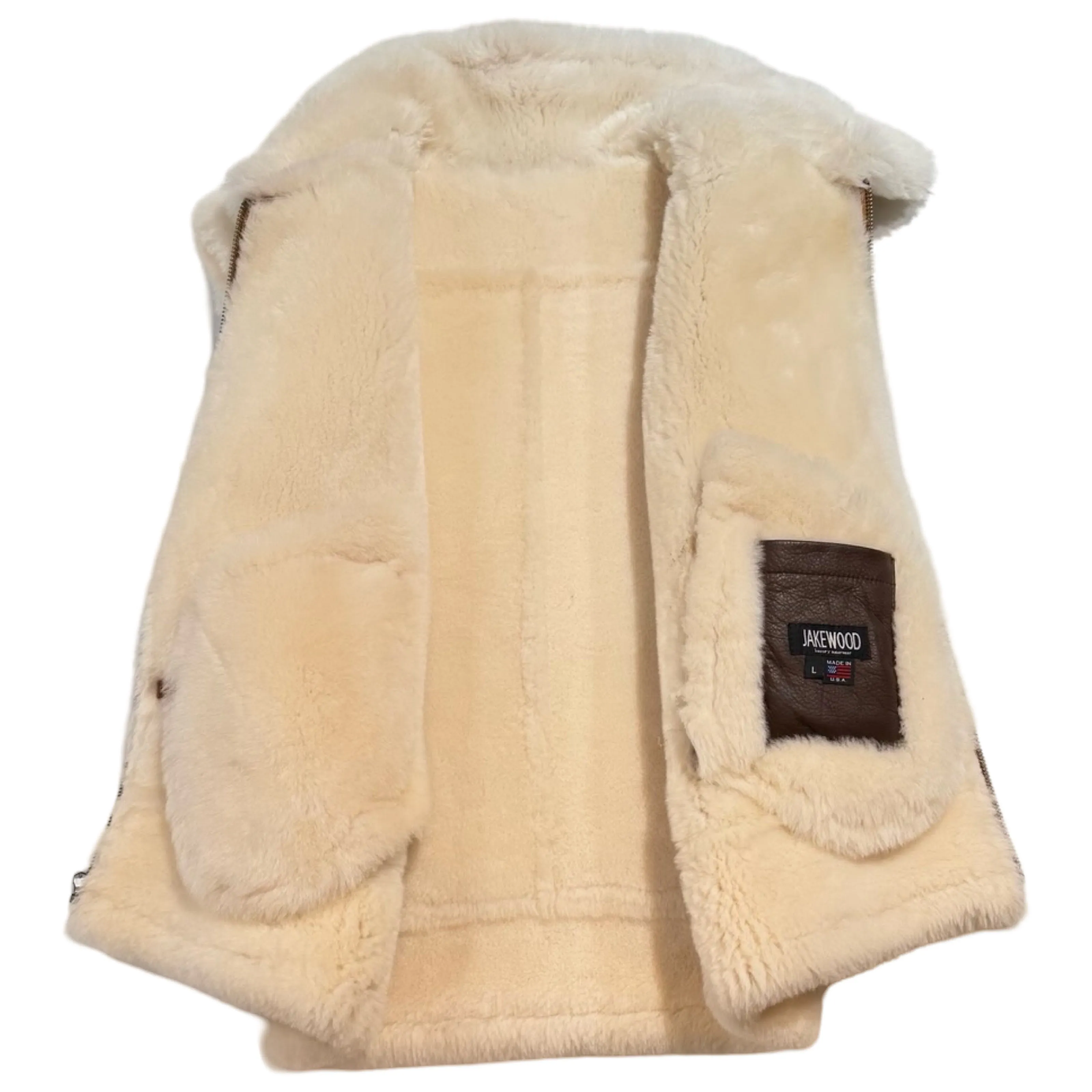 Kashani Men's Cognac Shearling Vest