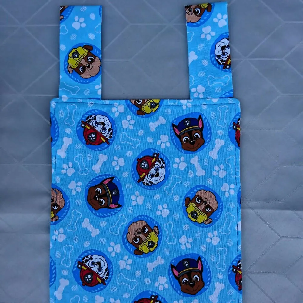 Paw patrol hanging storage or scooter bag
