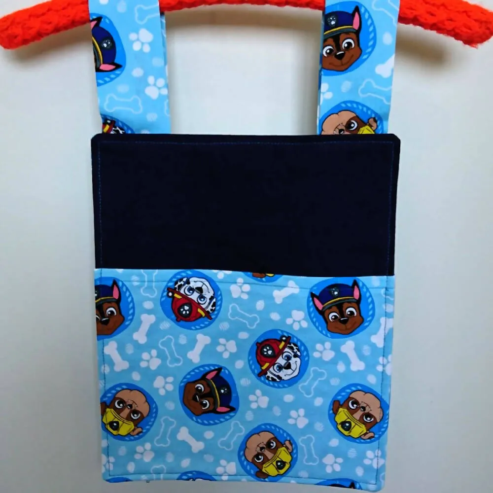 Paw patrol hanging storage or scooter bag