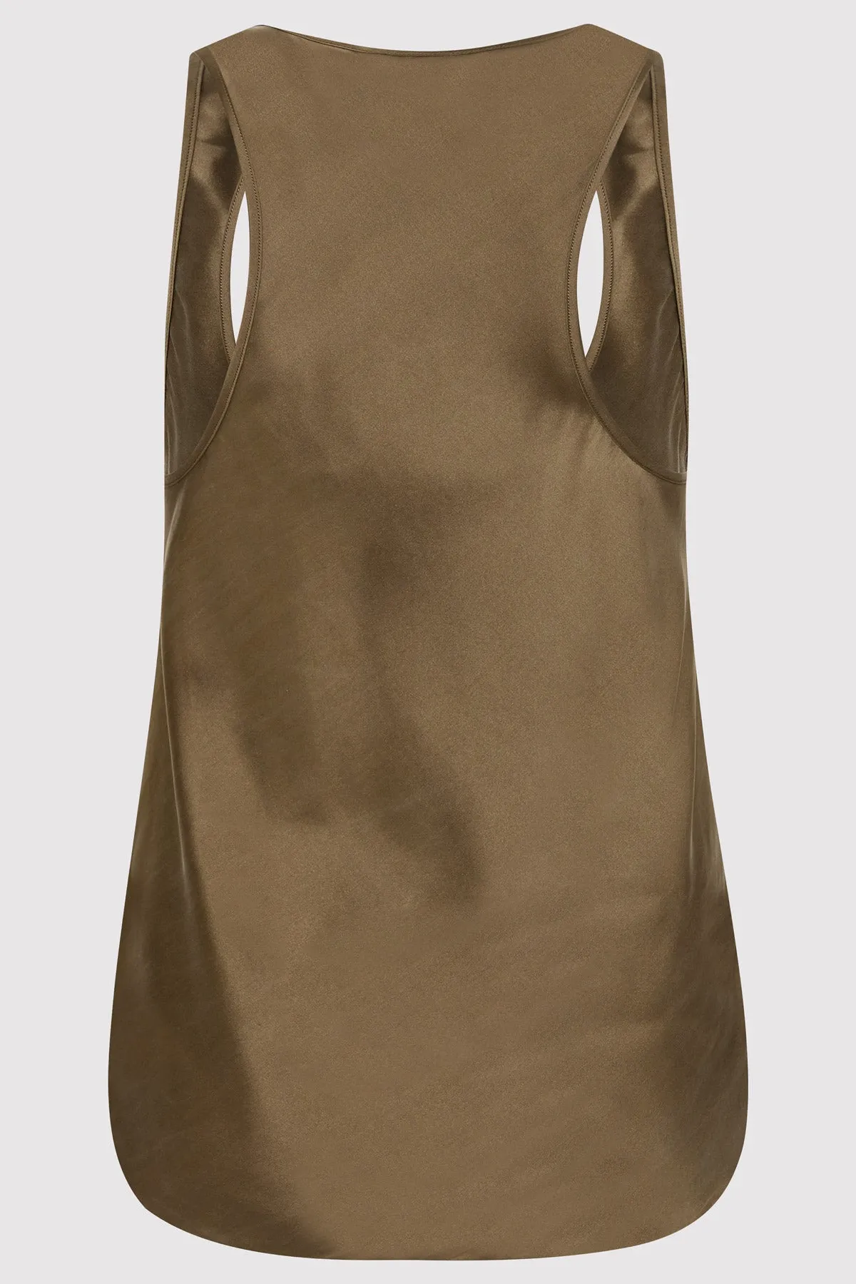 Racer Back Bias Tank - Kelp