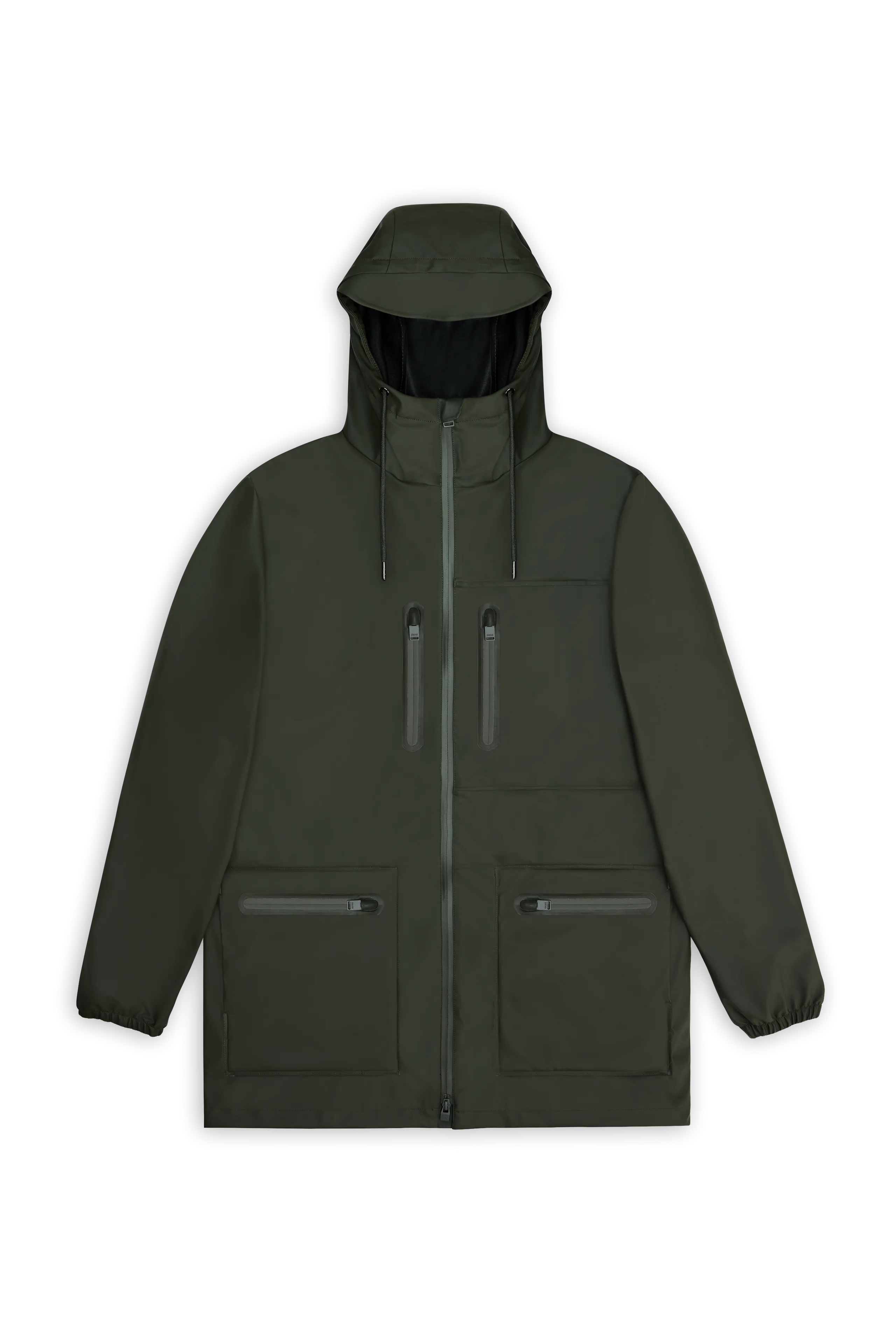 RAINS UNISEX CARGO LONG JACKET W3 - 2 COLORS